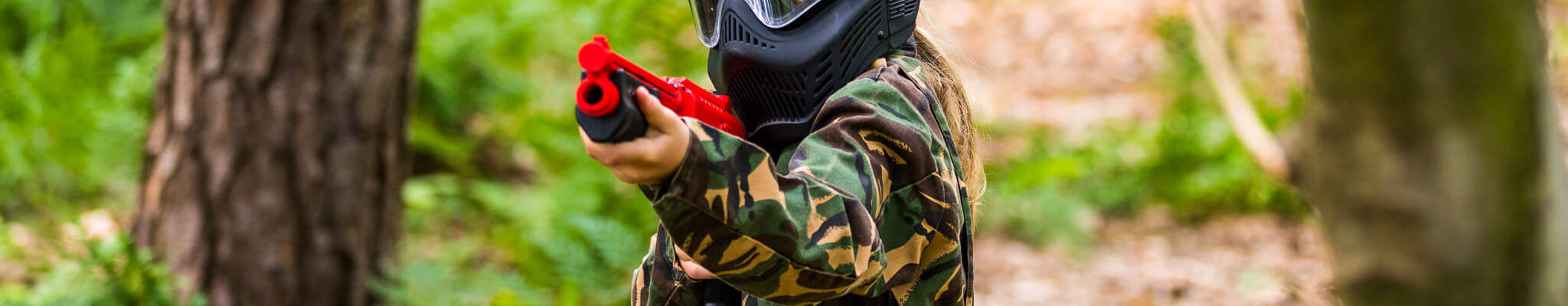 kinderpaintball meisje